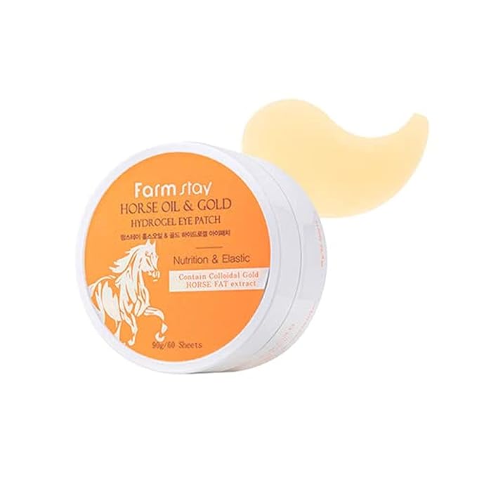 Farm Stay Horse Oil & Gold Hydrogel Eye Patch - 60 Sheets-Velvo Beauty