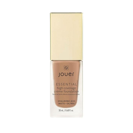 Jouer Essential High Coverage Crème Foundation - Available in 50 Shades for All Skin Tones - Healthy Ingredients - Paraben, Gluten & Cruelty Free - Vegan Friendly-Velvo Beauty