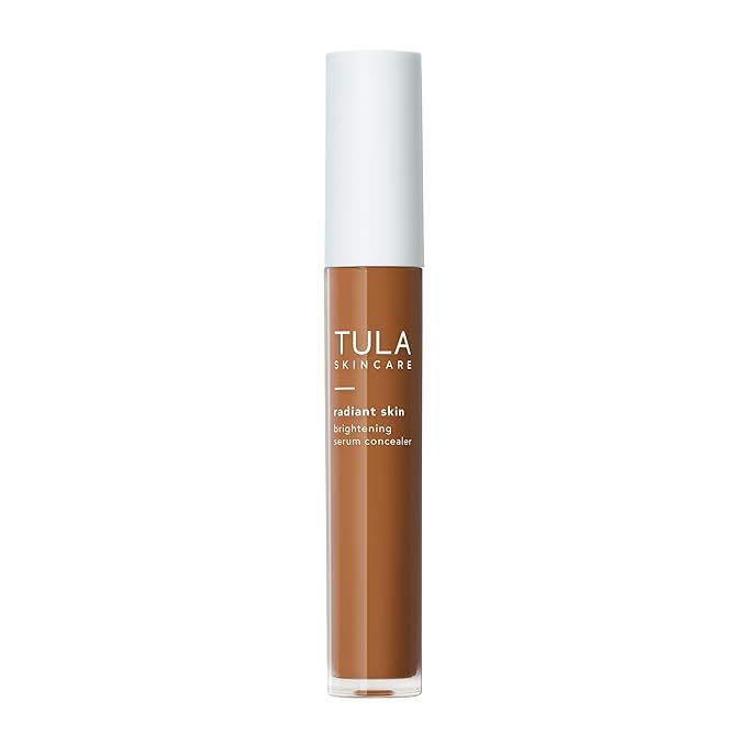 TULA Skin Care Radiant Skin Brightening Serum Concealer - Conceals Dark Circles & Discoloration, Longwearing & Crease-Resistant, Brightens the Appearance of Skin Over Time, Shade 160, 0.18 fl oz.-Velvo Beauty