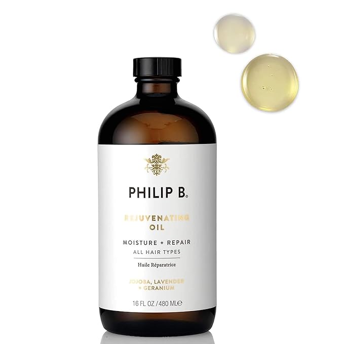 PHILIP B Rejuvenating Oil 16 oz. (480 ml) | Long-Term Hair Repair, Youthful Bounce, Strength and Shine-Velvo Beauty