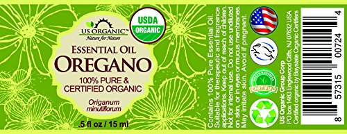 US Organic 100% Pure Oregano Essential Oil - USDA Certified Organic, Steam Distilled (15 ml)-Velvo Beauty