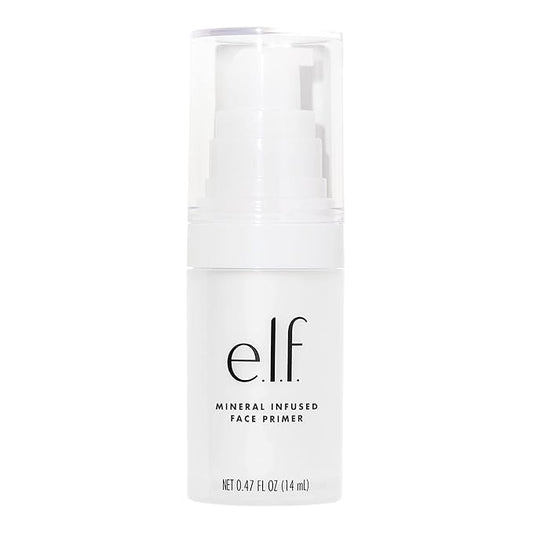 e.l.f. Mineral Infused Face Primer, Primer For A Smooth Foundation Base, Fills In Fine Lines & Refines Complexion, Vegan & Cruelty-free, Small-Velvo Beauty