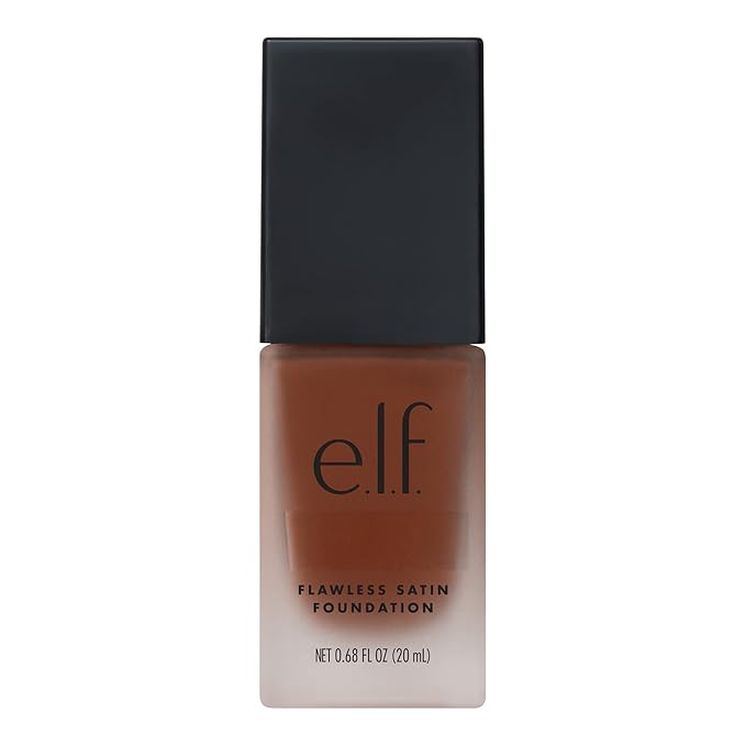 e.l.f. Flawless Finish Foundation, Lightweight & Medium Coverage, Semi-Matte Finish, Truffle, 0.68 Fl Oz (20mL)-Velvo Beauty