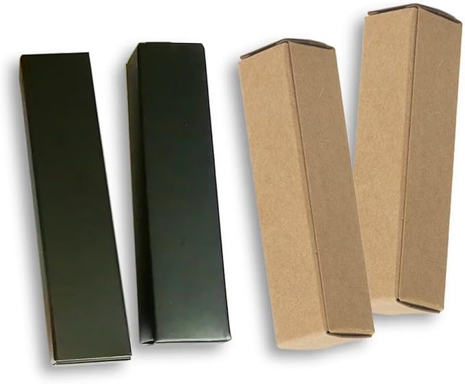 50 Pcs Lip Balm Containers Packaging Boxes, 2.67x0.7x0.7 Inch Wrapping Box for 0.15Oz Lipbalm Round Tubes, 5.5ml DIY Lipsticks Kraft Paper Package Boxes-Velvo Beauty
