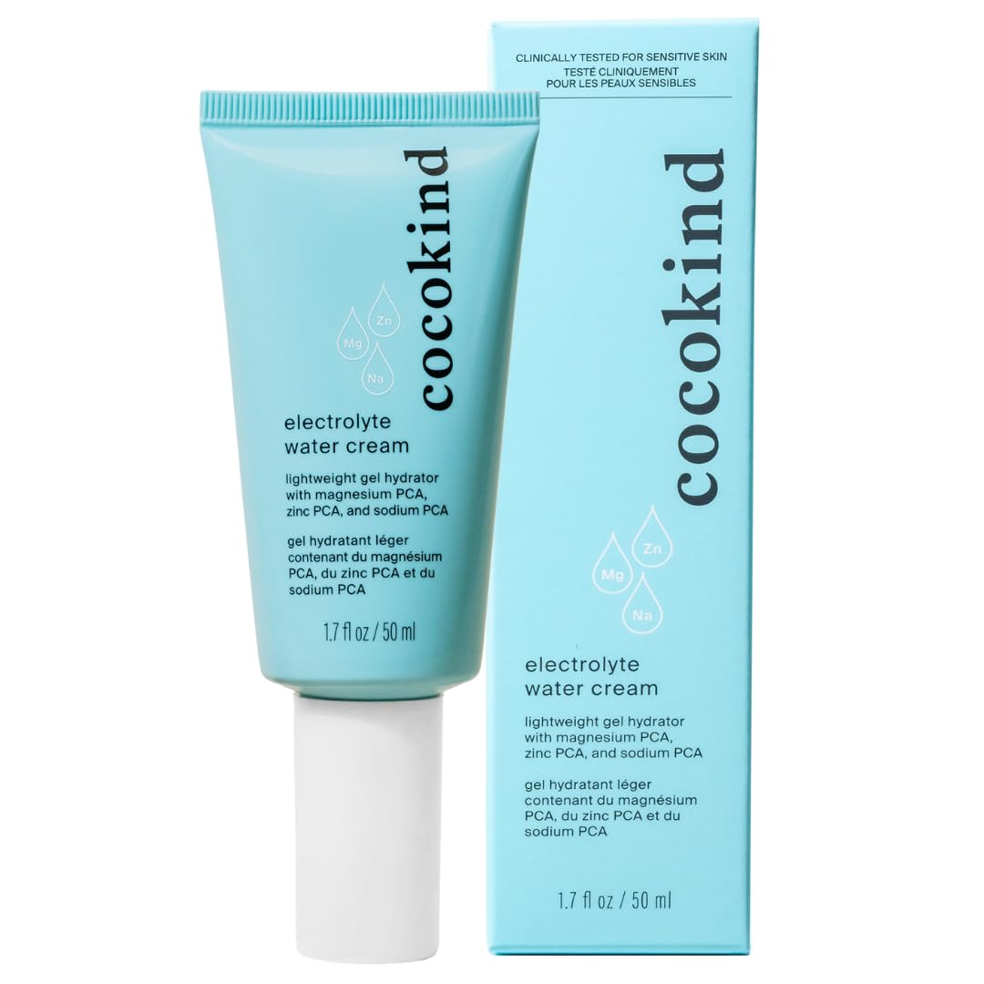 Cocokind Electrolyte Water Cream | Lightweight Water Gel Moisturizer | Balanced Hydrating Day Cream for All Skin Types | 1.7 Fl Oz-Velvo Beauty