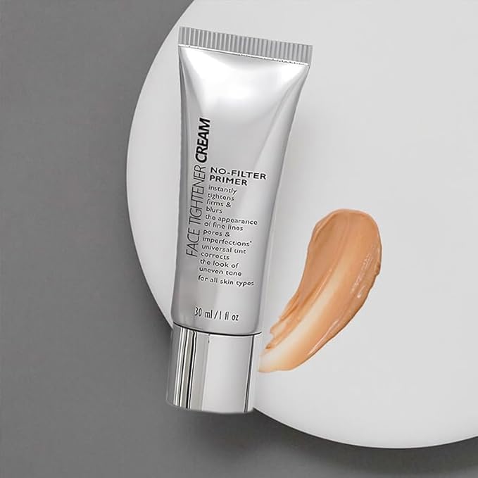 Face Tightener No-Filter Primer,Instant Face Tightener No-Filter Primer,Face Blurring Primer for Face Before Makeup,Skin Tightening Cream for Face for All Skin Types（1PCS)-Velvo Beauty