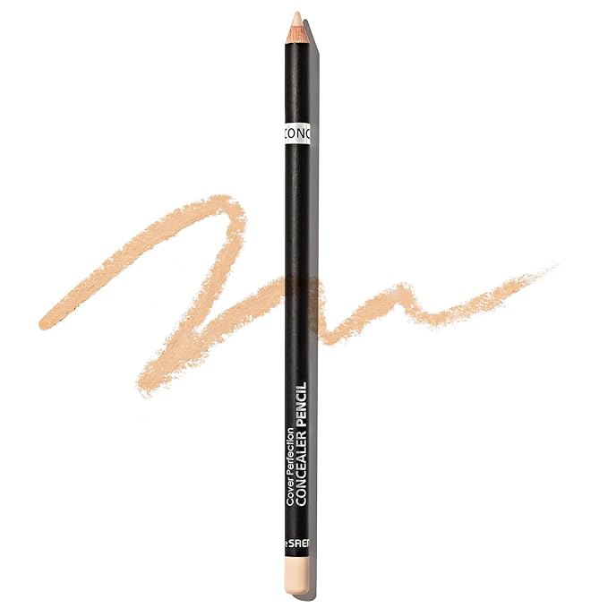 THESAEM Cover Perfection Concealer Pencil – Non Comedogenic spot Eraser - Conceal Blemish,Aging Spot,Acne&Freckle – Multi-Use Under Eye Concealer for Dark Circle,1.4g (1.5 Natural Beige)-Velvo Beauty