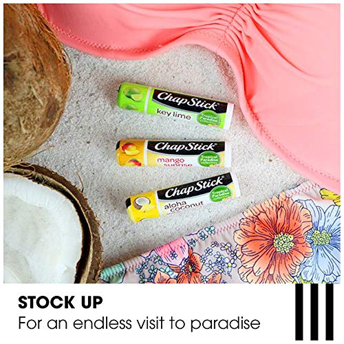 ChapStick Lip Care Bundle – Tropical Paradise Collection with Mango Sunrise, Key Lime, and Aloha Coconut Lip Balm, 0.15 Ea (5 Piece Set)-Velvo Beauty