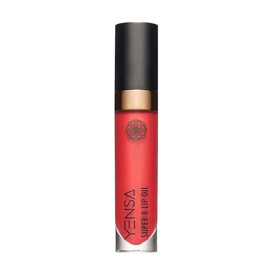 YENSA Super 8 Lip Oil, Natural Korean Moisturizing Gloss, No-Sticky Transparent Formula For Hydrating Lip Care (Rising Ruby) .22 fl oz-Velvo Beauty