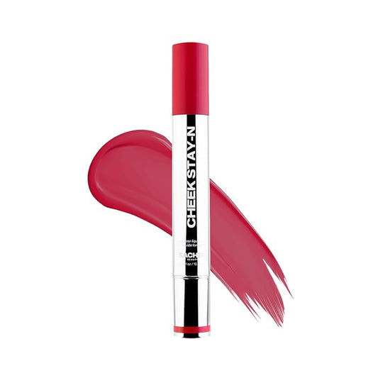 Sacheu Cheek STAY-N Liquid Blush for Cheeks — High Pigment, Buildable, Lightweight Cream Blush Infused With Squalane, for Dewy & Radiant Flushed Cheeks — Long-lasting & Cruelty Free, I'm Flirty-Velvo Beauty