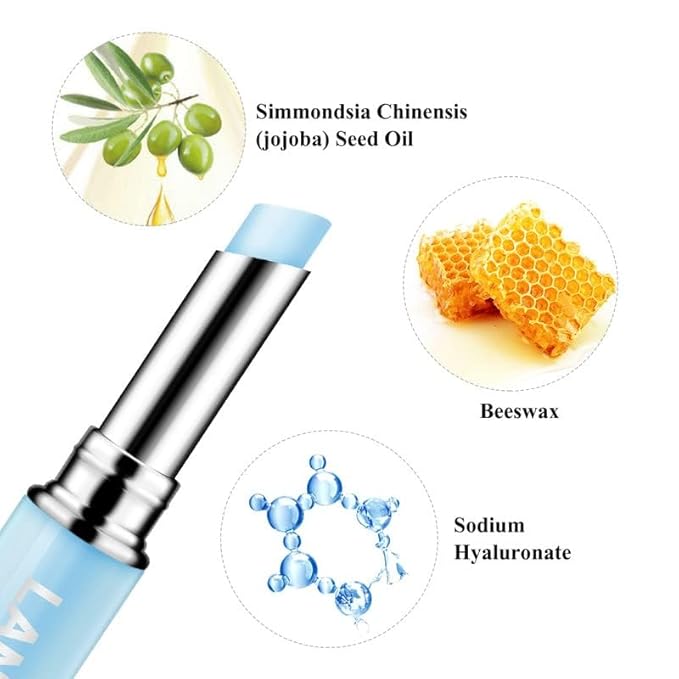 LANBENA Hyaluronic Acid Lip Balm Moisturizing Lips Long-Lasting Protection Nourishing Lip Care (1.8g / 0.06 fl oz)-Velvo Beauty