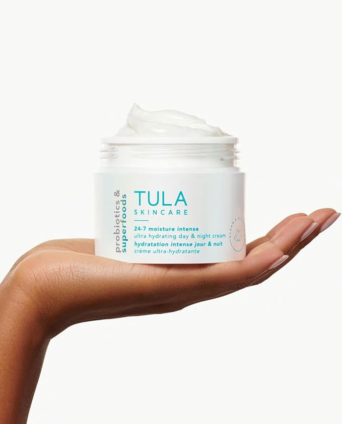 TULA Skin Care 24-7 Supersize Moisture Intense Ultra Hydrating Day & Night Cream - Ultra Nourishing Moisturizer for Face, Soothe Skin, Maintain Skin Balance & Improve Skin Smoothness, 3.31 oz.-Velvo Beauty