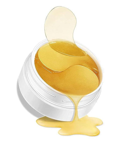 Under Eye Patches, 24K Gold Eye Masks, Eye Patches for Dark Circles and Puffiness, Reduce Under Eye Bags and Smooth Wrinkles, Eye Pads With Collagen(30 Pairs).-Velvo Beauty