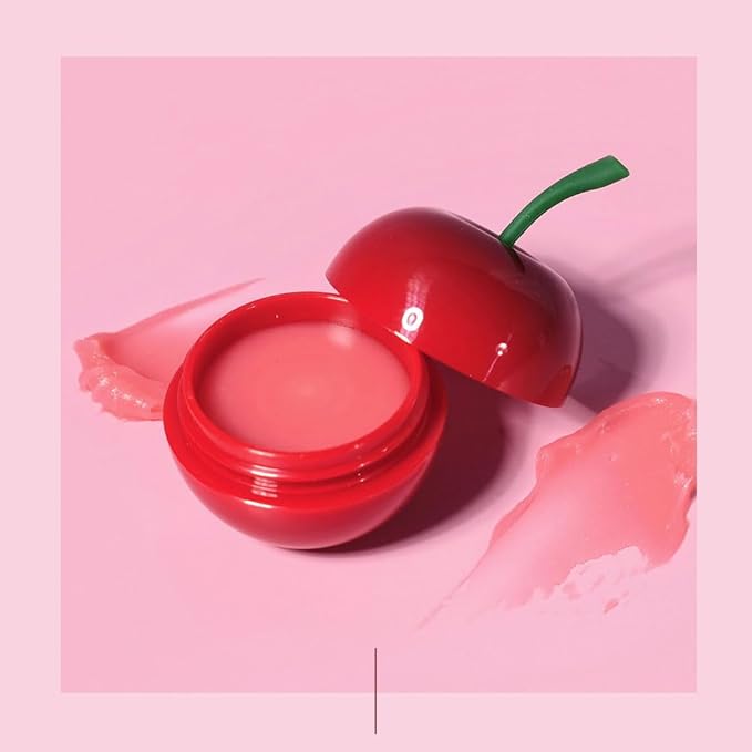 PS.PRETTYSKIN Moisturizing Korean Vegan Lip Balm 0.31oz. (9g) Smooth, Soft Texture, Hydrating, Natural Shine, Glossy (Cherry)-Velvo Beauty