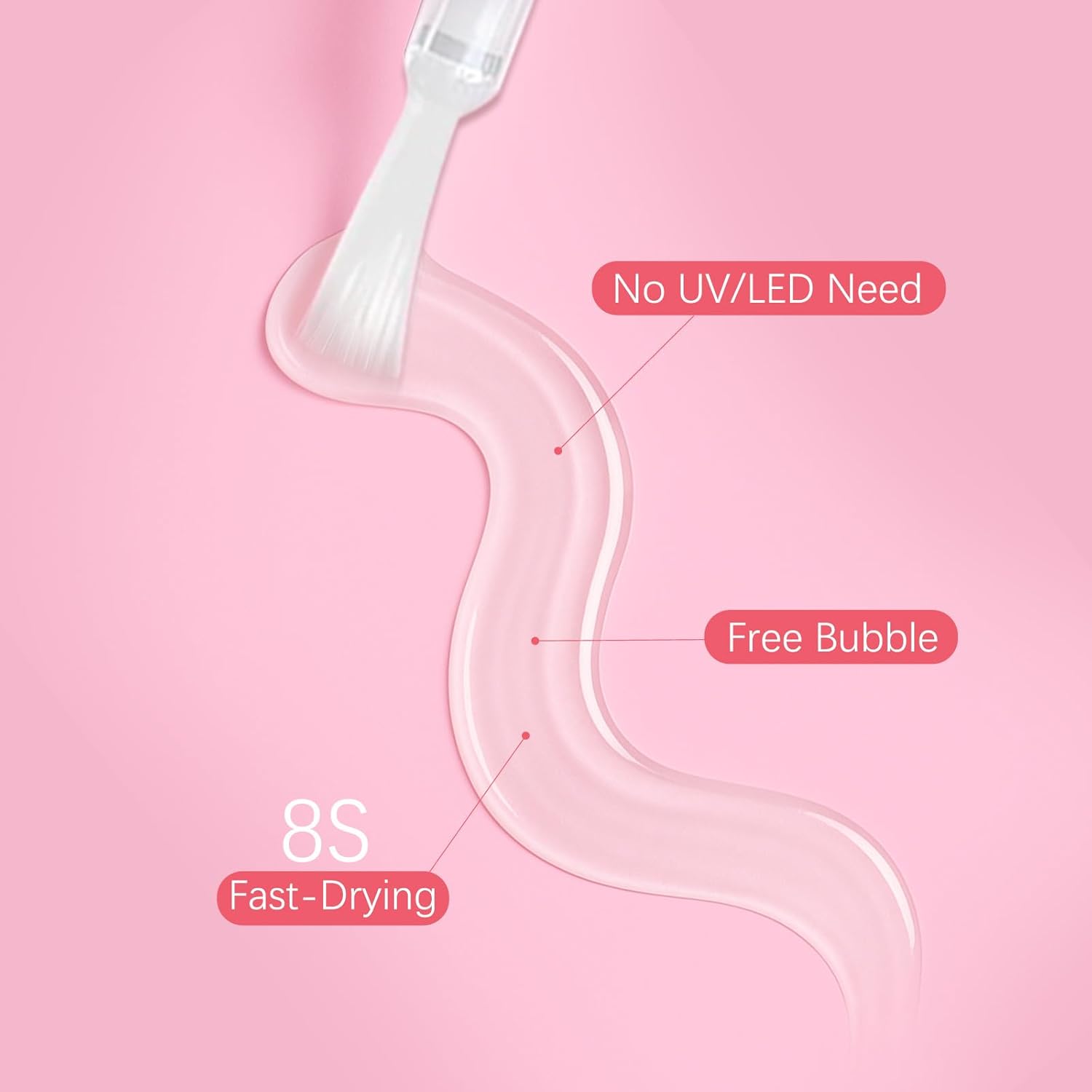 Super Strong Nail Glue for Press Ons, Brush On Press On Nail Glue for Acrylic Nail Tips, SSWSBYKE 10ml Quick Drying Long Lasting Bonding Adhesive, Mess-Free Application-Velvo Beauty