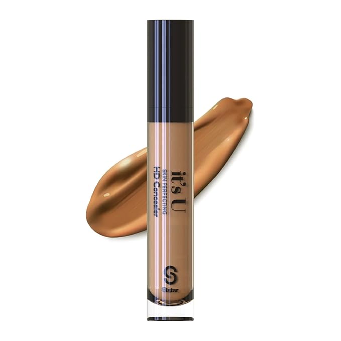 Sistar it's U Skin Perfecting HD Concealer Full Coverage Lightweight Long Lasting Correcting Liquid Contour Cover Masker Makeup 5 ml / 0.17 fl. oz (Bronze)-Velvo Beauty