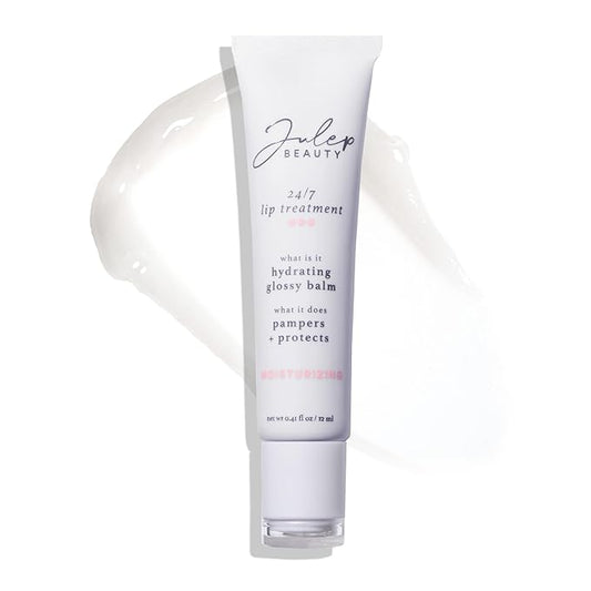 Julep 24/7 Lip Treatment – Hydrating & Glossy Lip Balm and Lip Sleeping Mask with Shea Butter – Moisturize, Protect & Soothe – Vegan & Cruelty-Free - Clear-Velvo Beauty