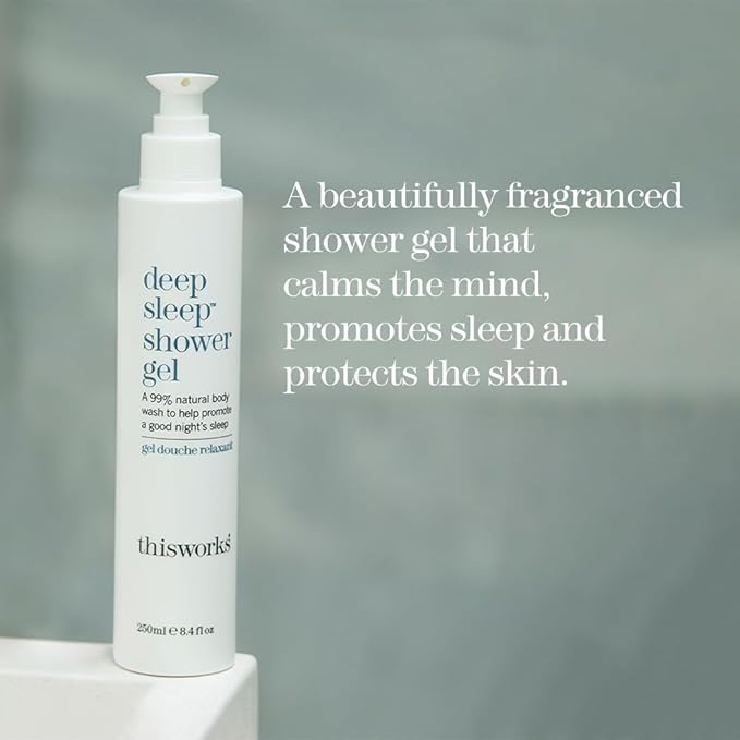 THISWORKS deep sleep shower gel: Calms the Mind and Protects the Skin, 8.4 fl oz (250ml)-Velvo Beauty