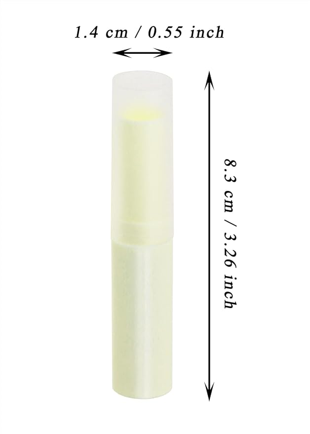 0.14oz Empty Flavored Lip Balm Container Tubes Plastic Homemade Moisturizing Lip Stick with Caps Bulk Fit for Women Adult DIY Making Supplies, 25 Count (Beige)-Velvo Beauty