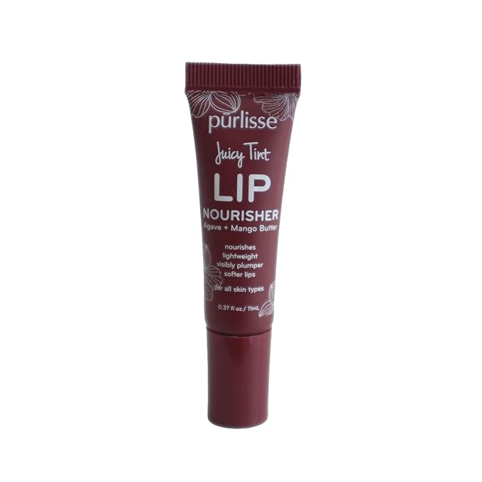 Purlisse Juicy Tint Lip Nourisher - Tinted Lip Moisturizer (Plum Shine)-Velvo Beauty
