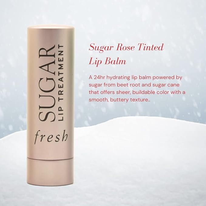 Fresh Color & Care Sugar Lip Set: Sugar Mint Rush Freshening, Rose Tinted Lip Treatment, and Advanced Therapy-Velvo Beauty