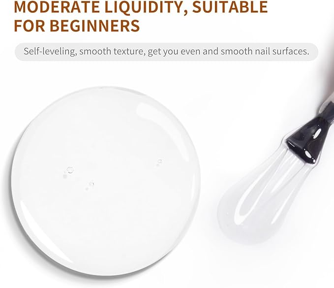 JODSONE Clear Builder Gel for Nails 16.5ml, Nail Strengthener Gel Polish for Thickening, Nail Extension, Apex Building, Repair and Long Lasting Nail Art Design Gift for Women-Velvo Beauty