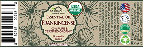 US Organic 100% Pure Myrrh, Frankincense Essential Oil Combo Pack - Directly sourced from The Horn of Africa - USDA Certified Organic - Use Topically or in Diffuser (5 ml Combo)-Velvo Beauty
