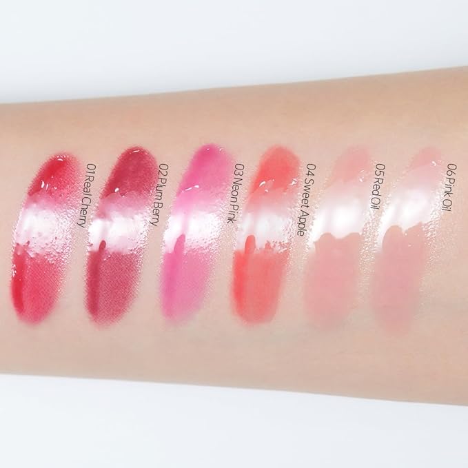 ETUDE Dear Darling Oil Tint #4 Sweet Apple 4.2g | High Moisturizing and Strong Hydrating Lip Oil/Lip Gloss | Smooth and Moist Lips | Non-Sticky Lip Oil Tint For Dry Lips | K-beauty-Velvo Beauty