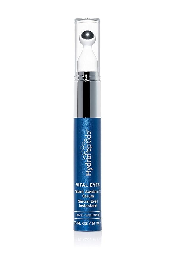 HydroPeptide Vital Eyes, Instant Awakening Serum, Cooling Rollerball, Hydrate and Brighten, 0.3 Ounce-Velvo Beauty