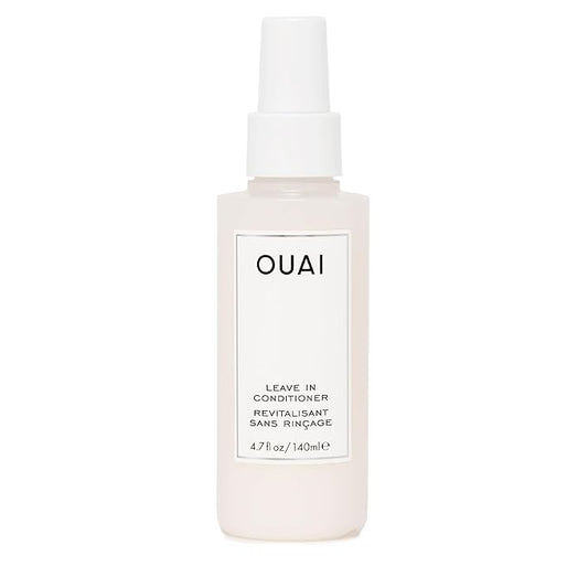 OUAI Leave In Conditioner & Heat Protectant Spray - Prime Hair for Style, Smooth Flyaways, Add Shine and Use as Detangling Spray - No Parabens, Sulfates or Phthalates (4.7 oz)-Velvo Beauty