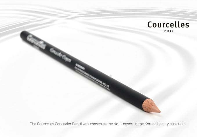 [K-Beauty Makeup] Courcelles Concealer Pencil CC706/CC707/CC708, Hard type-Natural Cover, light, medium, dark beige (CC708-Dark Beige)-Velvo Beauty