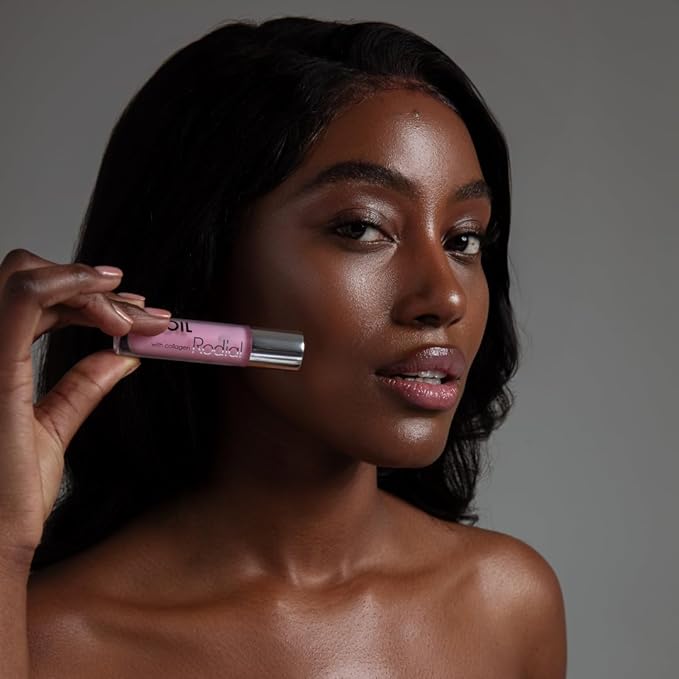 Rodial Plumping Collagen Lip Oil 0.13fl.oz, Vegan Collagen-Infused Lip Oil with Macadamia and Jojoba Oil, Deep Hydration for Fuller-Looking Pout, Ultra-Nourishing Formula for Supple and Silky Lips-Velvo Beauty