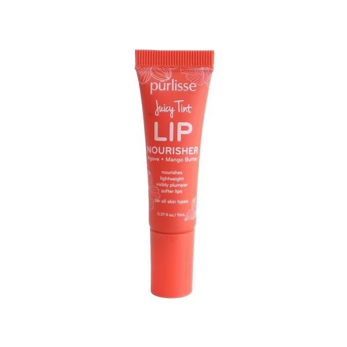 Purlisse Juicy Tint Lip Nourisher - Tinted Lip Moisturizer (Coral Shine)-Velvo Beauty