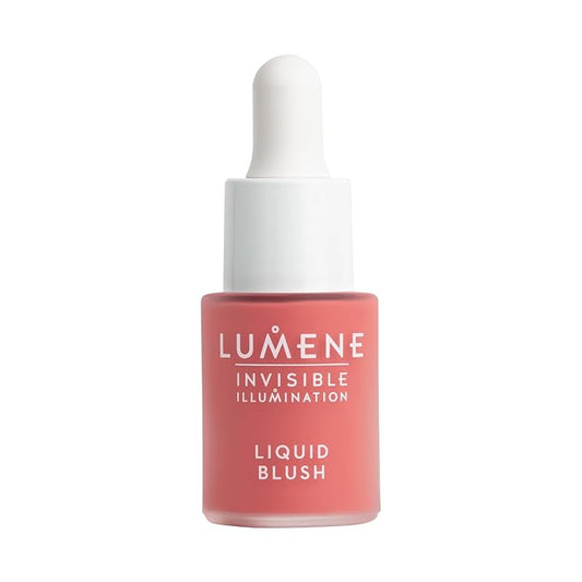 Lumene Invisible Illumination Liquid Blush Bright Bloom - Dewy Makeup Cheek Tint with Luminizing Pigments for Hydrated Glowing Skin - Weightless Liquid Blush for Cheeks (0.5 Fl Oz)-Velvo Beauty