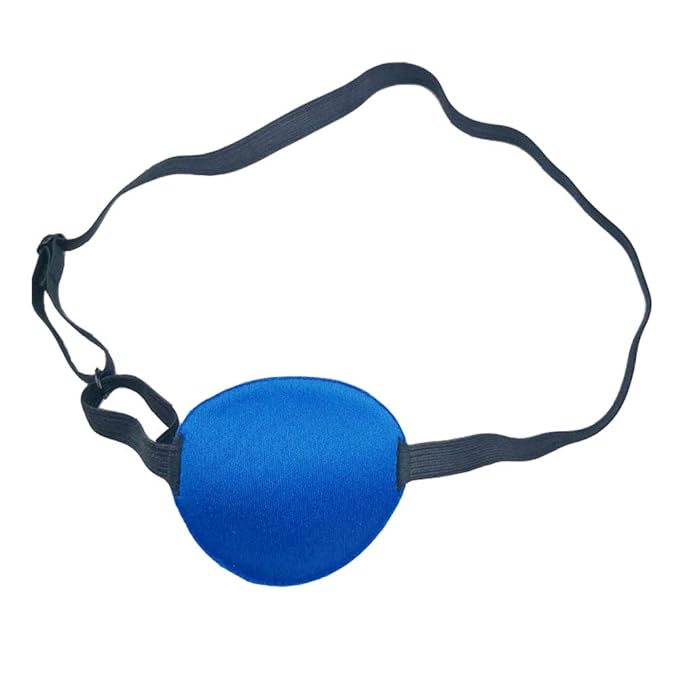 3 Pack Eye Patch Strabismus Adjustable Eye Patch Eye Mask Buckle Adults and Kids Blue-Velvo Beauty