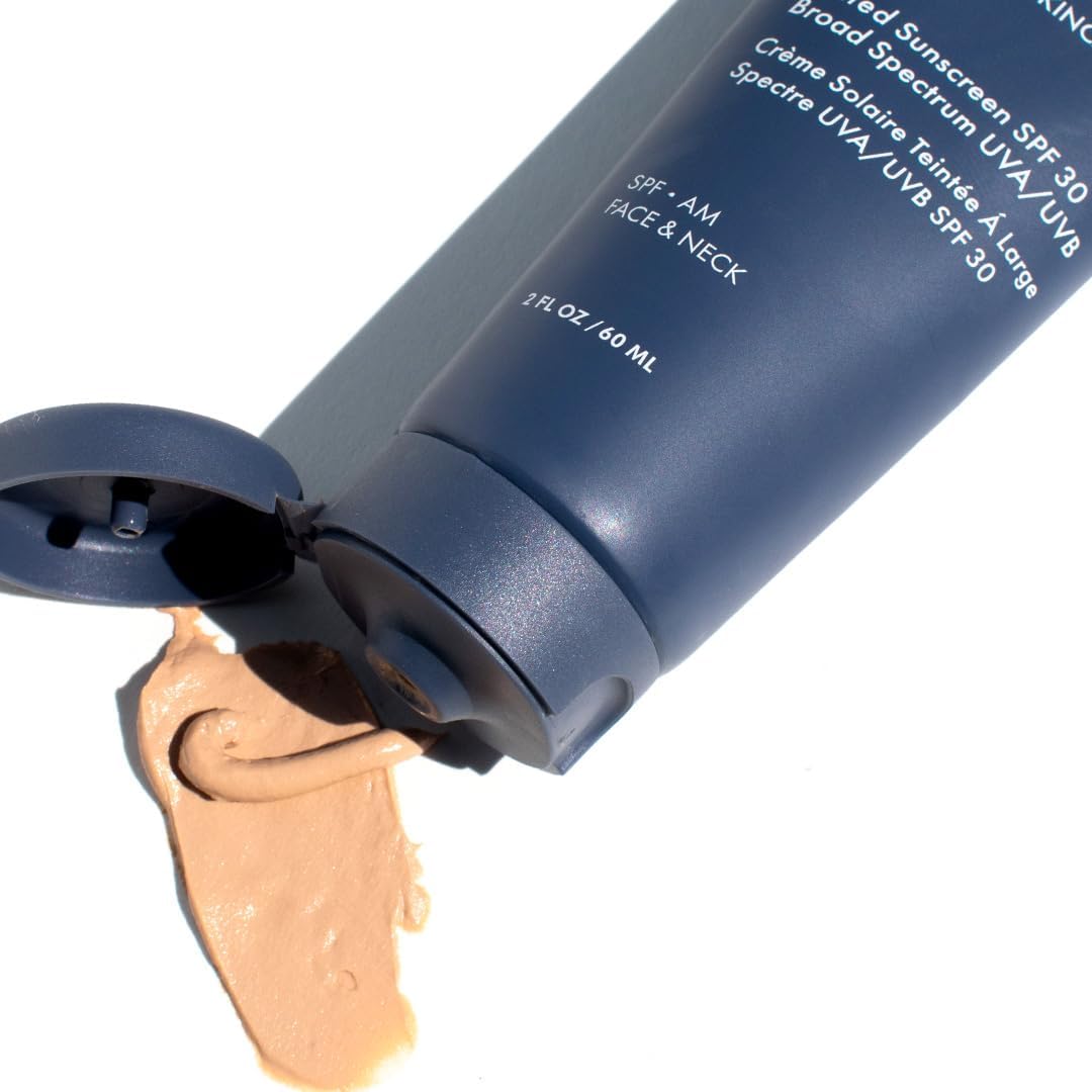 Glowbiotics Tinted Reef-Safe Sunscreen SPF 30: Non-Greasy Daily UVA/UVB Protection | Breathable Mineral Primer with Vitamins, 2 Fl Oz-Velvo Beauty