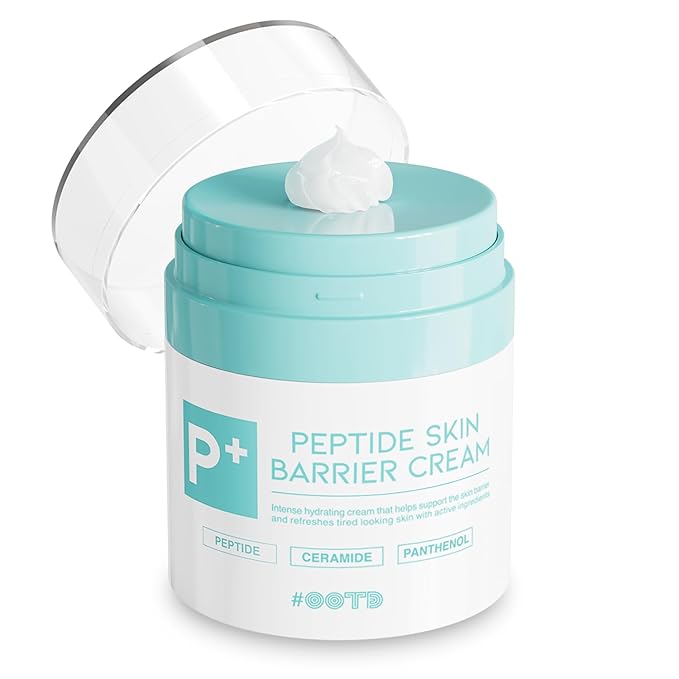 #OOTD Peptide Moisturizer Cream For Face, Dry Sensitive Skin Protection Barrier Cream For Aging Skin, Anti Aging, Hydrating, Peptide, Ceramide, Panthenol (1.69 FL.OZ)-Velvo Beauty