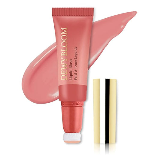 Blush Beauty Wand,Matte Face Blush Stick with Cushion Applicator,Natural Silky Creamy Dewy Liquid Blush Wand,Blendable Blush Stick for Cheek,Cruelty-free,106 Wishes,Peach Pink-Velvo Beauty