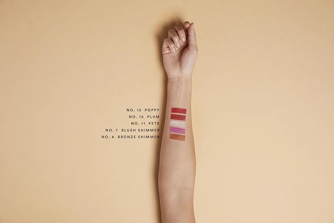 Olio E Osso - Natural Lip + Cheek Balm | Natural, Non-Toxic, Clean Beauty (No. 7 Blush Shimmer, 0.35 oz | 10 g)-Velvo Beauty