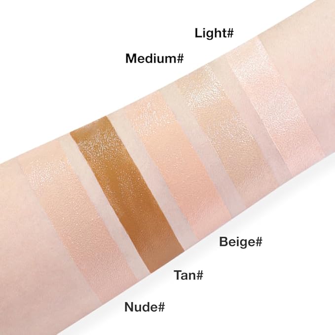 Pro Under Eye Full Coverage Liquid Concealer to Cover Dark Circles, Scars,Redness,Spots,Fine Lines,Corrector Anti-Aging Natural Finish, Moistening Smooth Cream,Waterproof 0.4 * 2 fl oz-Light+Medium-Velvo Beauty