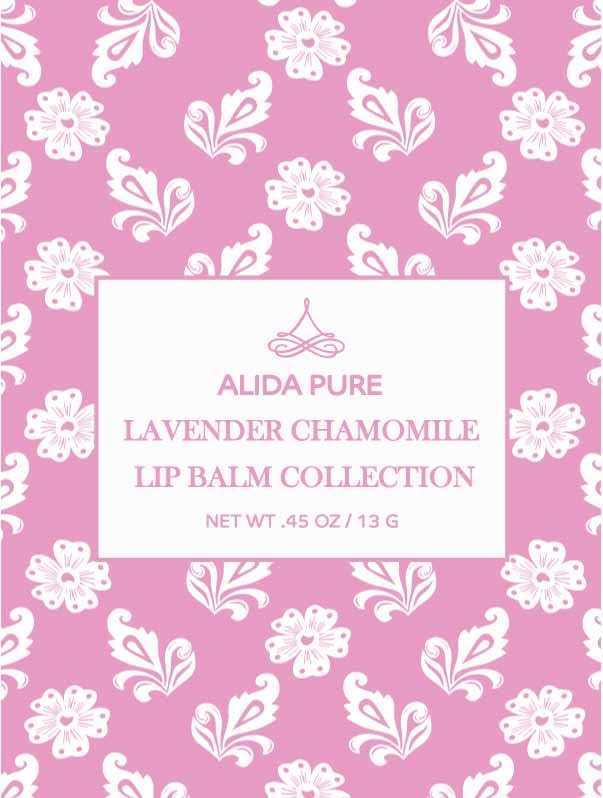 Vegan Lip Balm by PURE + SIMPLE Lavender Chamomile Lip Balm Collection, Cruelty Free Chapstick, Moisturize Dry, ed, or Chapped, Lips, 5 Tube Set.-Velvo Beauty