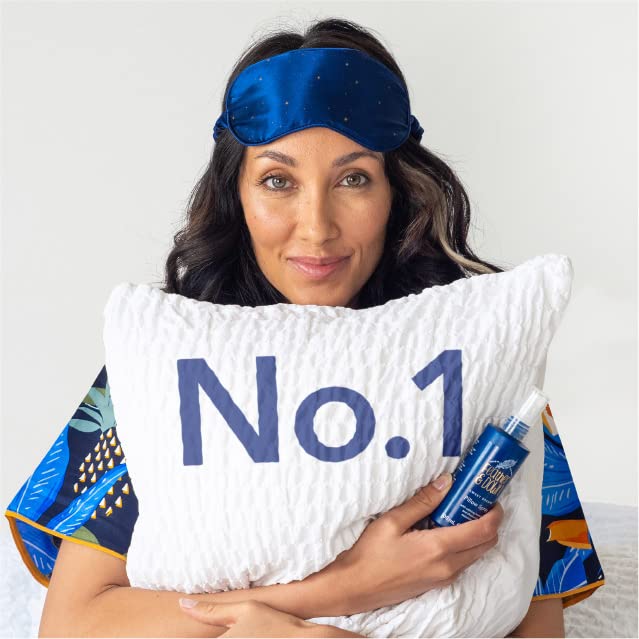 Feather & Down Sleeping Bag Gift Set: Luxury Eye Mask, Sleep Balm, Pillow Spray and Shower Cream, with Calming Lavender & Chamomile Essential Oils, Vegan & Cruelty Free-Velvo Beauty