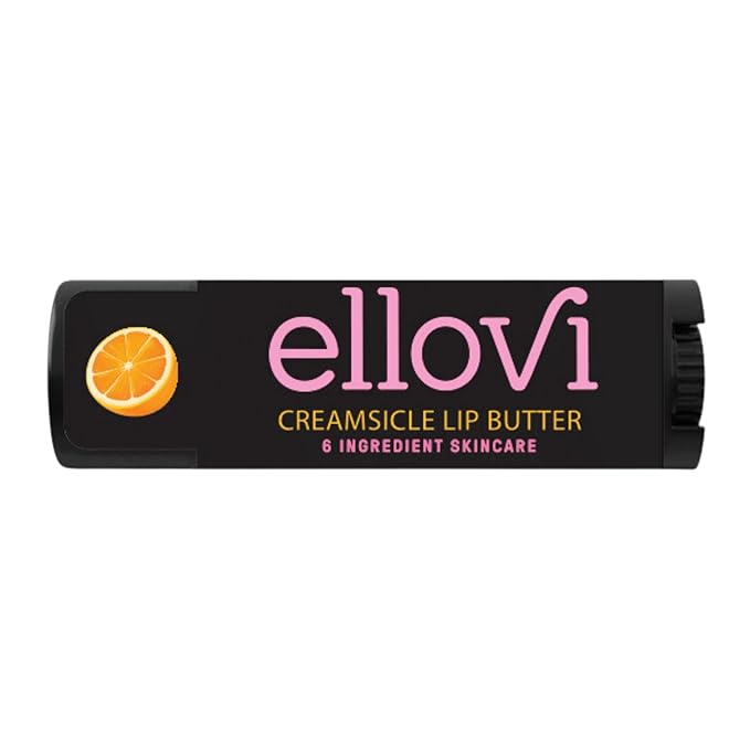 Natural Lip Butter Lip Balm - Creamsicle - Pure Enough to Eat - Made With Just 6 Vegan Ingredients - 100% Natural & Organic Moisturizing Lip Care for All Day Hydration (Single)-Velvo Beauty