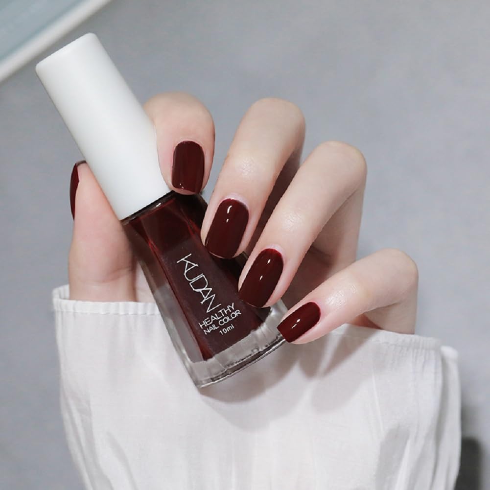 Nail Polish set - Nail Lacquer Quick Dry, Full Size, Vibrant, Colorful, Trendy, Glitter, Glossy, Metallic, Matte Nail Art Nail Shades (N30 Cherry red, 52g)-Velvo Beauty