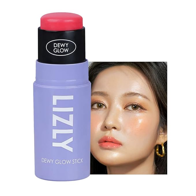 Vegan Blush Stick Multi Balm Cheek Stick Korean Make Up Dewy Glow Balm Stick sonrojo (02 Pink)-Velvo Beauty