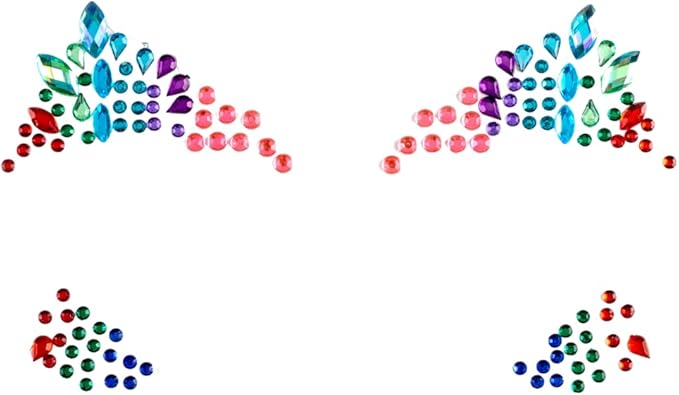 PaintLab Eye Gems, Self-Adhesive Rhinestones for Makeup, Face Jewels for Beginners, Kids, Teens, and Women, Ethereal-Velvo Beauty