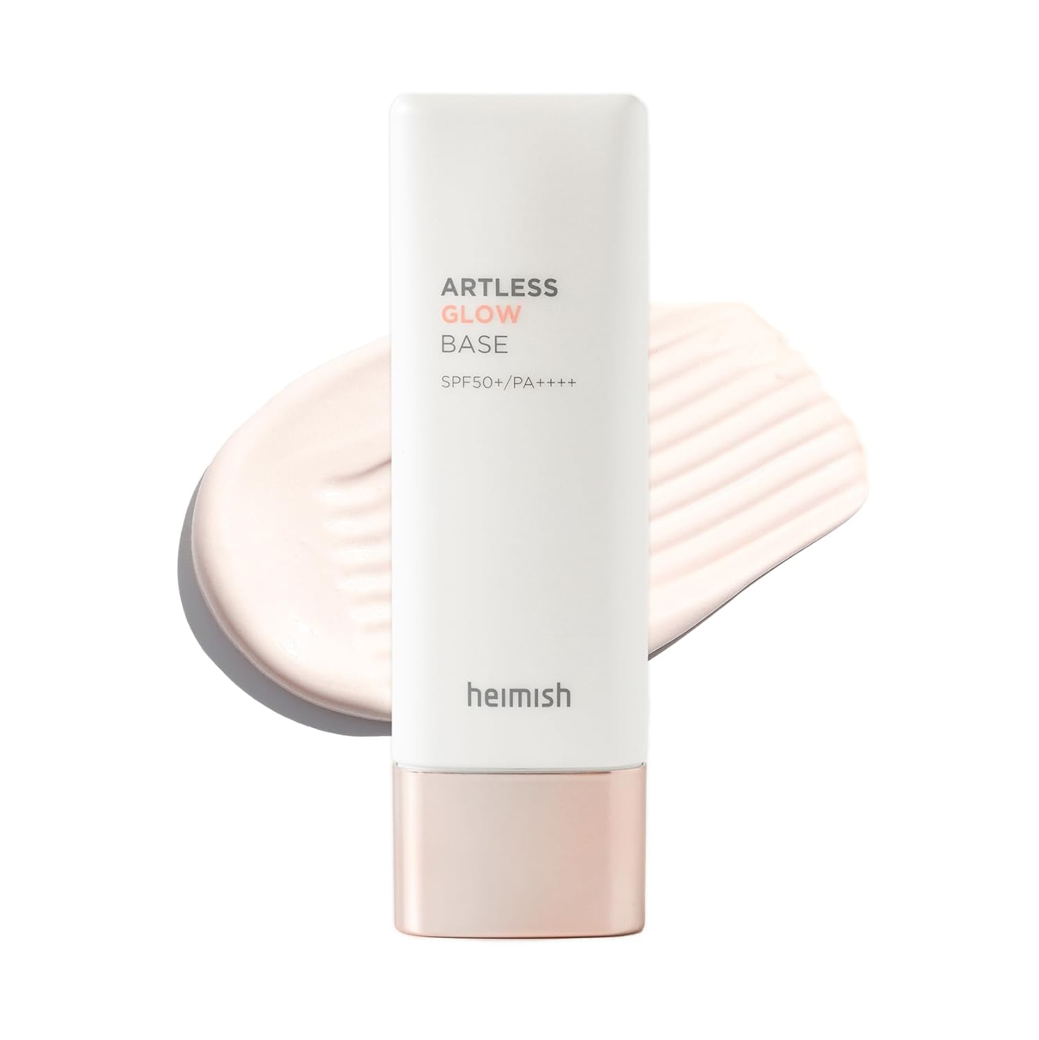 HEIMISH Artless Glow Base 1.35fl.oz/40ml, Multipurpose Makeup Base, Primer, Highlighter, Tone Up Sunscreen for face, Lightweight, Non-greasy, Hydrating, Natural Finish with SPF 50+ PA++++-Velvo Beauty