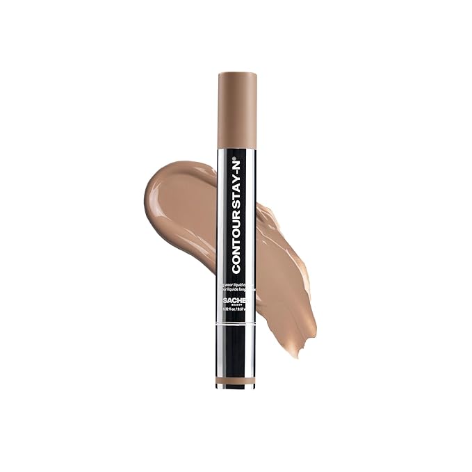 Sacheu Liquid Contour STAY-N Long Wear Cream Contour Makeup — Long Lasting, Blendable, & Lightweight Formula — Vegan & Cruelty-free, Giving Sass-Velvo Beauty
