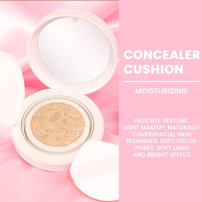 Nuder Cushion Foundation,Natural Beige for Natural & Medium with Neutral Skin Tone,Long-Lasting,Lightweight,Flawless Coverage,Dewy Finish,Concealing Blemishes and Under-eye Bags for All Skin Types-Velvo Beauty