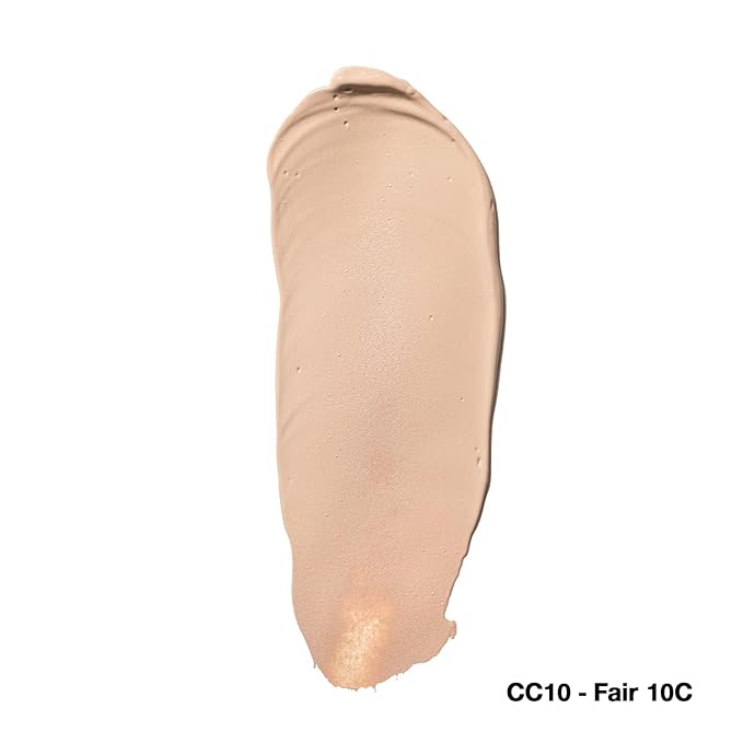 Palladio Full-Coverage Color Correction CC Cream, Oil-Free with Peptides & Vitamin C, Best for Correcting Redness and Uneven Skin Tone, Buildable Foundation Coverage (Fair 10C)-Velvo Beauty